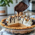 Homemade Chocolate Drizzle Peanut Butter Pie recipe photo