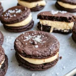 Homemade Chocolate Fudge Cookie Sandwiches photo