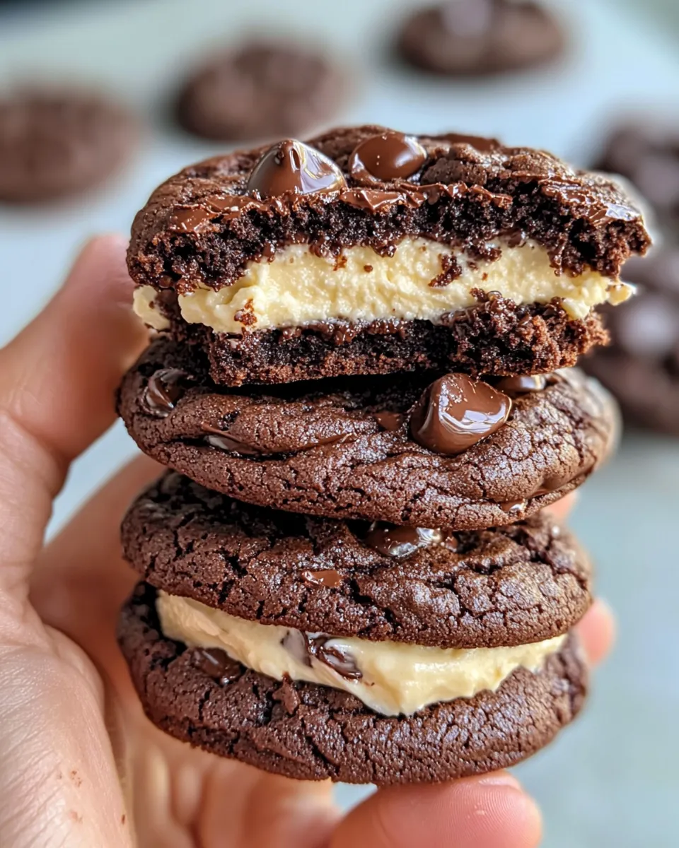 Classic Chocolate Fudge Cookie Sandwiches image