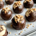 Homemade Chocolate Peanut Butter Cheesecake Bites photo