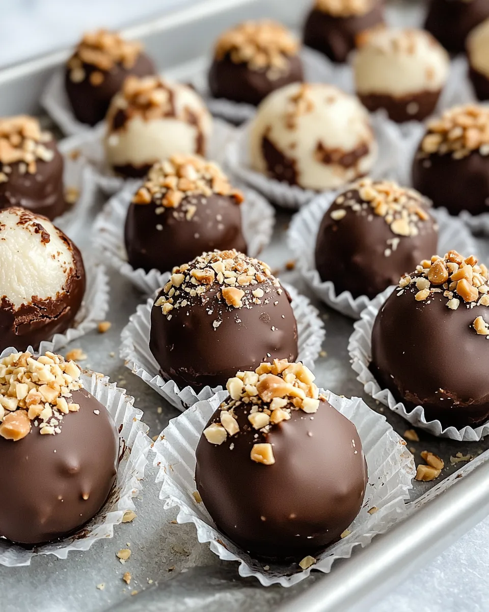 Classic Chocolate Peanut Butter Cheesecake Bites image