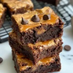 Homemade Coffee Caramel Swirl Brownies photo