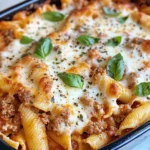 Homemade Creamy Beef & Tomato Pasta Bake recipe photo