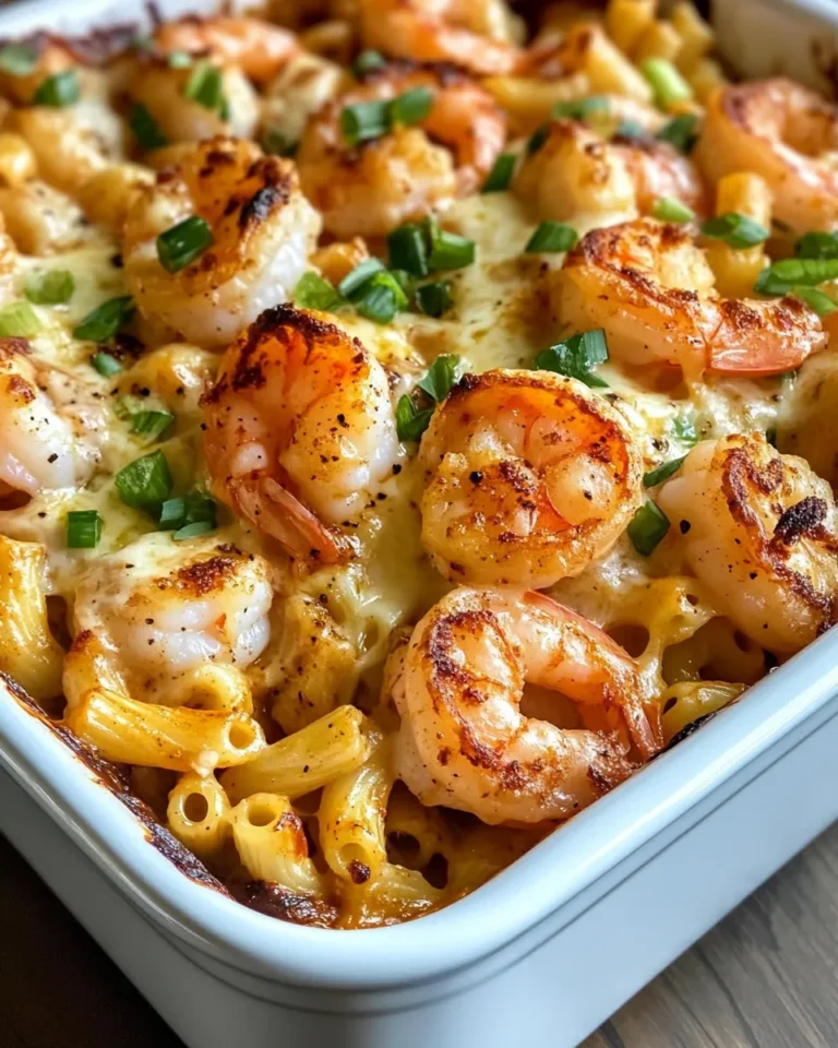 Homemade Creamy Cajun Shrimp Macaroni Bake recipe photo
