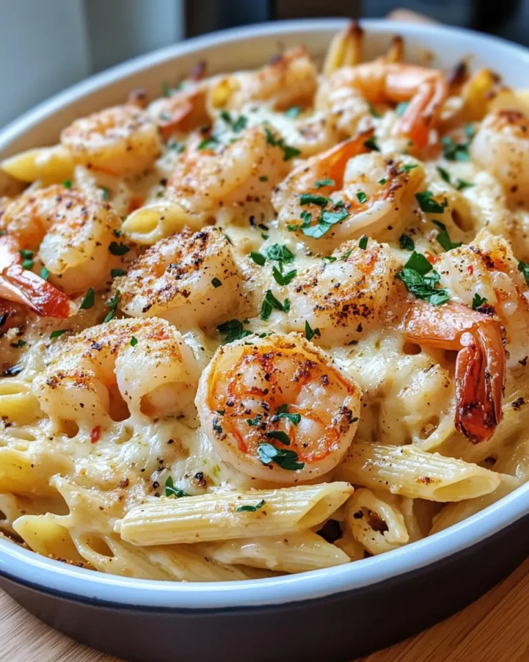 Homemade Creamy Cajun Shrimp Pasta Bake recipe photo