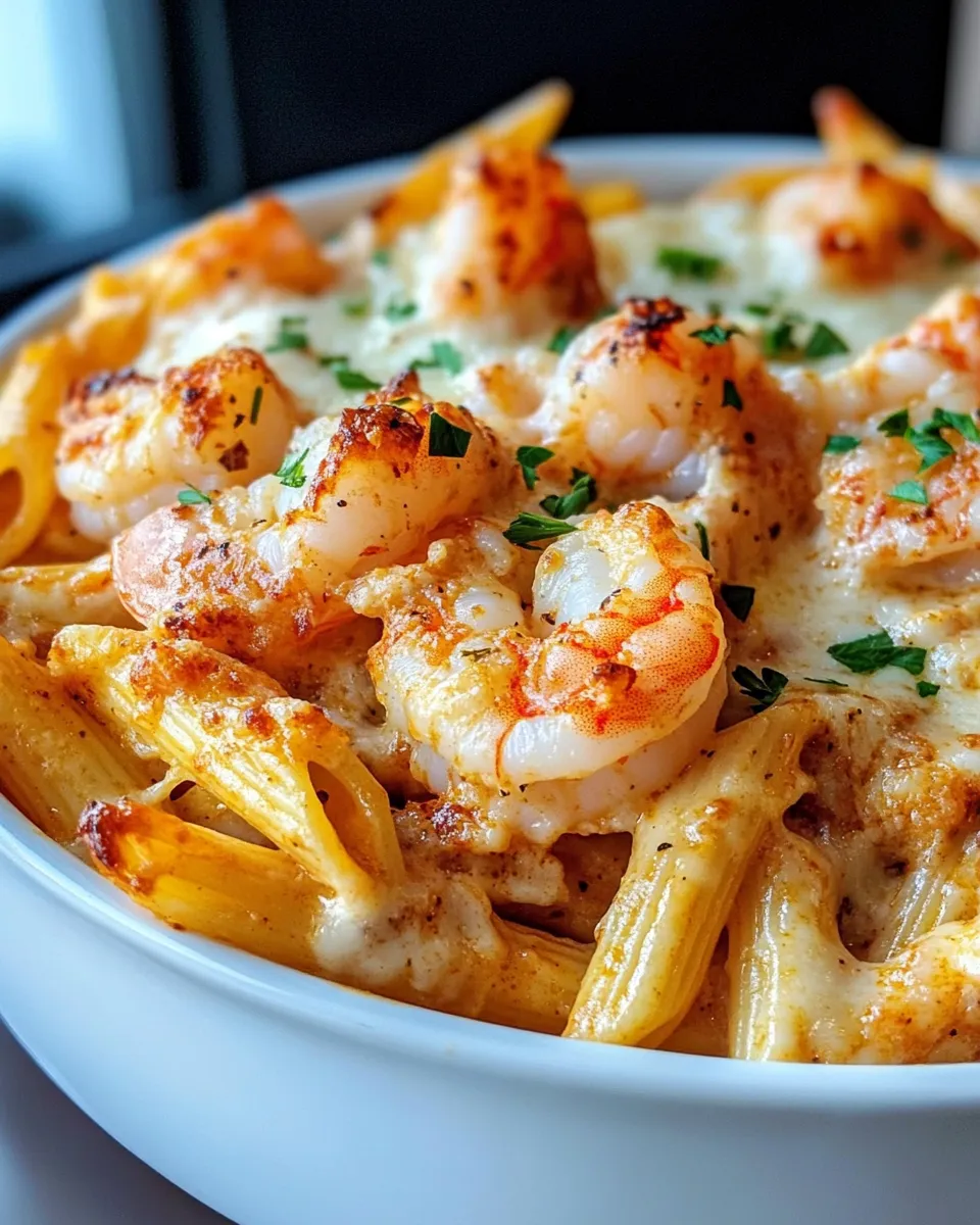Classic Creamy Cajun Shrimp Pasta Bake dish photo