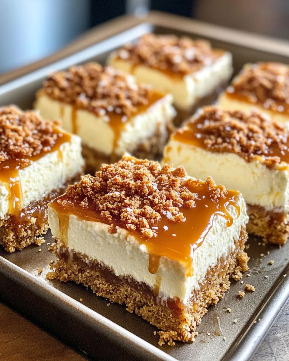 Delicious Creamy Caramel Cheesecake Squares dish photo