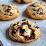 Homemade Creamy Cheesecake Stuffed Chocolate Chip Cookies Recipe photo