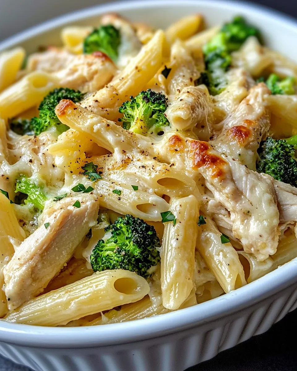 Homemade Creamy Chicken & Broccoli Pasta Bake recipe photo