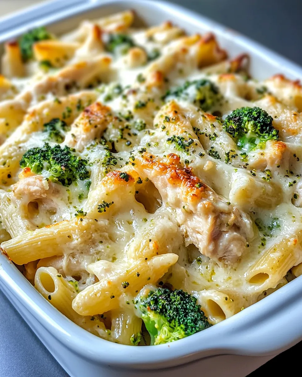 Delicious Creamy Chicken & Broccoli Pasta Bake picture