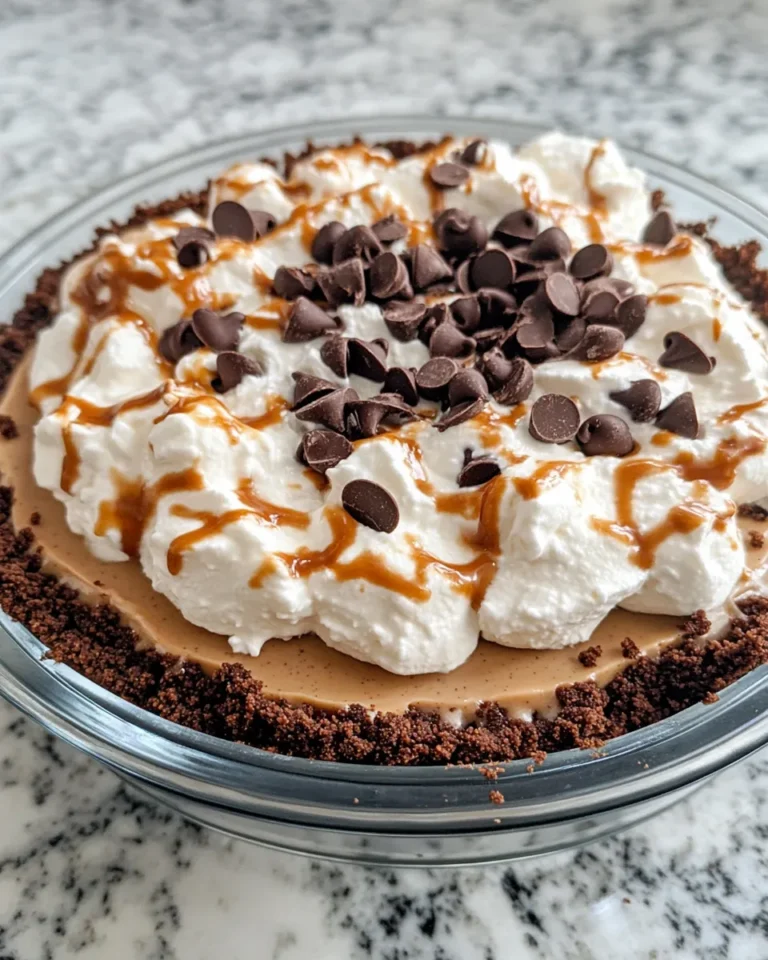 Homemade Creamy Chocolate Peanut Butter Pie photo