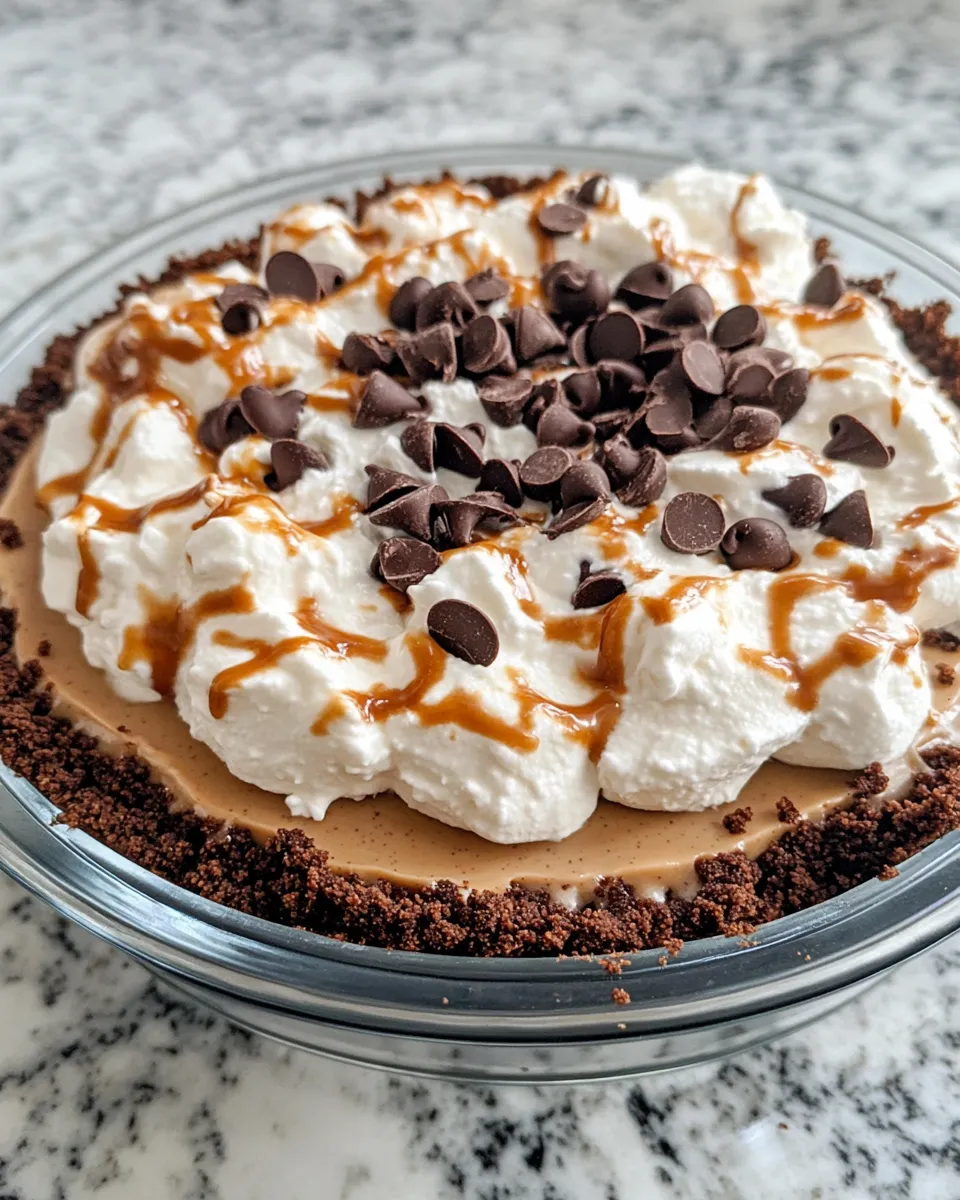 Homemade Creamy Chocolate Peanut Butter Pie photo