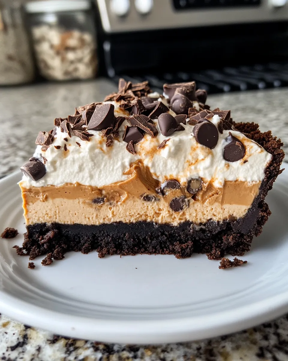 Classic Creamy Chocolate Peanut Butter Pie image