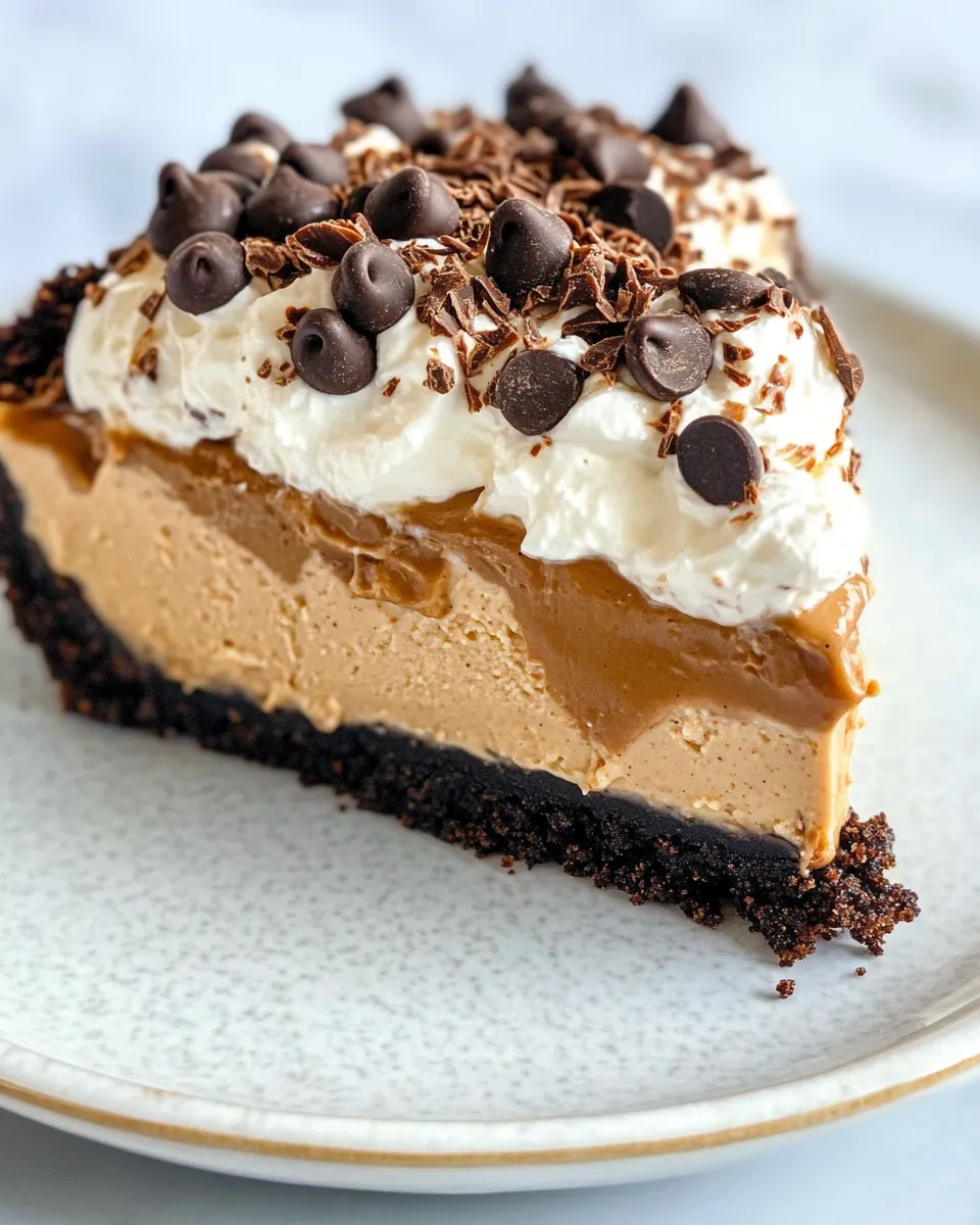 Easy Creamy Chocolate Peanut Butter Pie recipe photo
