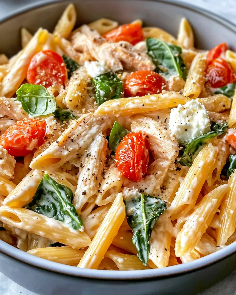 Homemade Creamy Greek Chicken Pasta Bake photo
