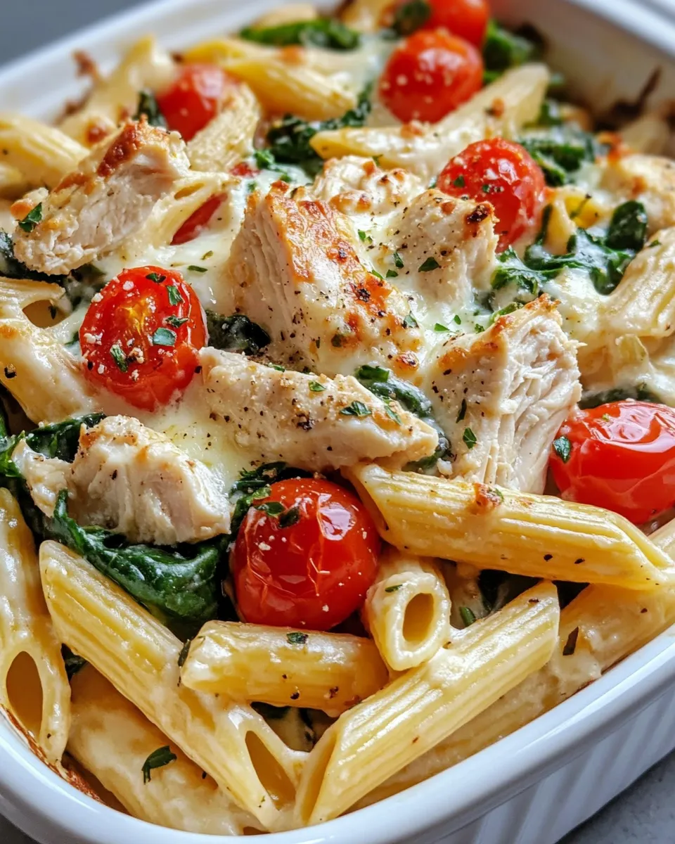 Classic Creamy Greek Chicken Pasta Bake image