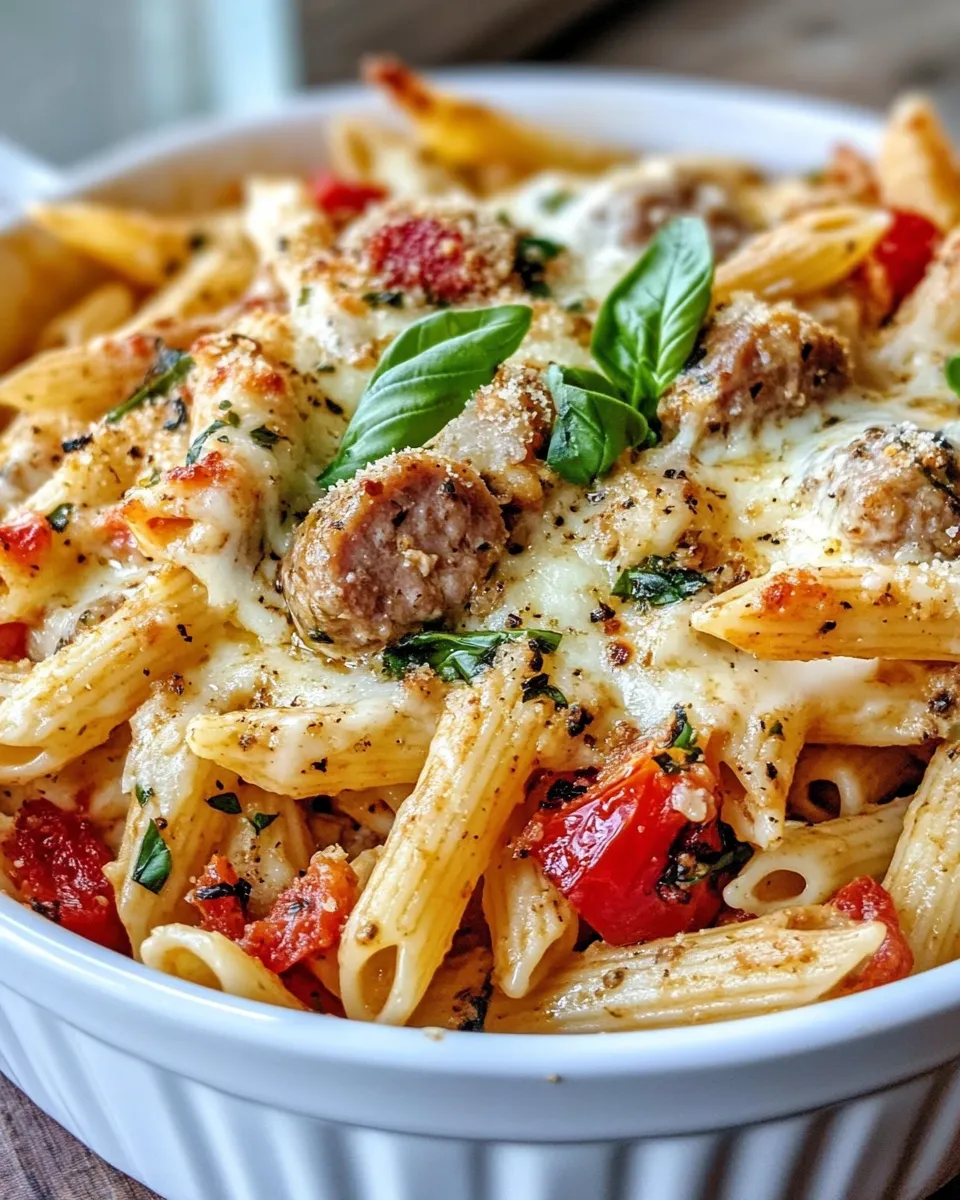 Classic Creamy Italian Sausage Pasta Bake dish photo
