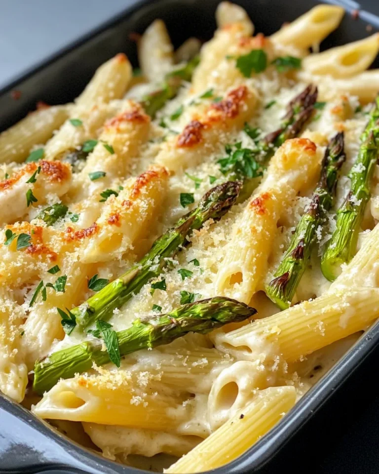 Homemade Creamy Lemon Asparagus Pasta Bake recipe photo
