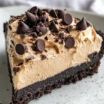 Homemade Creamy Peanut Butter Pie with Chocolate Crust recipe photo
