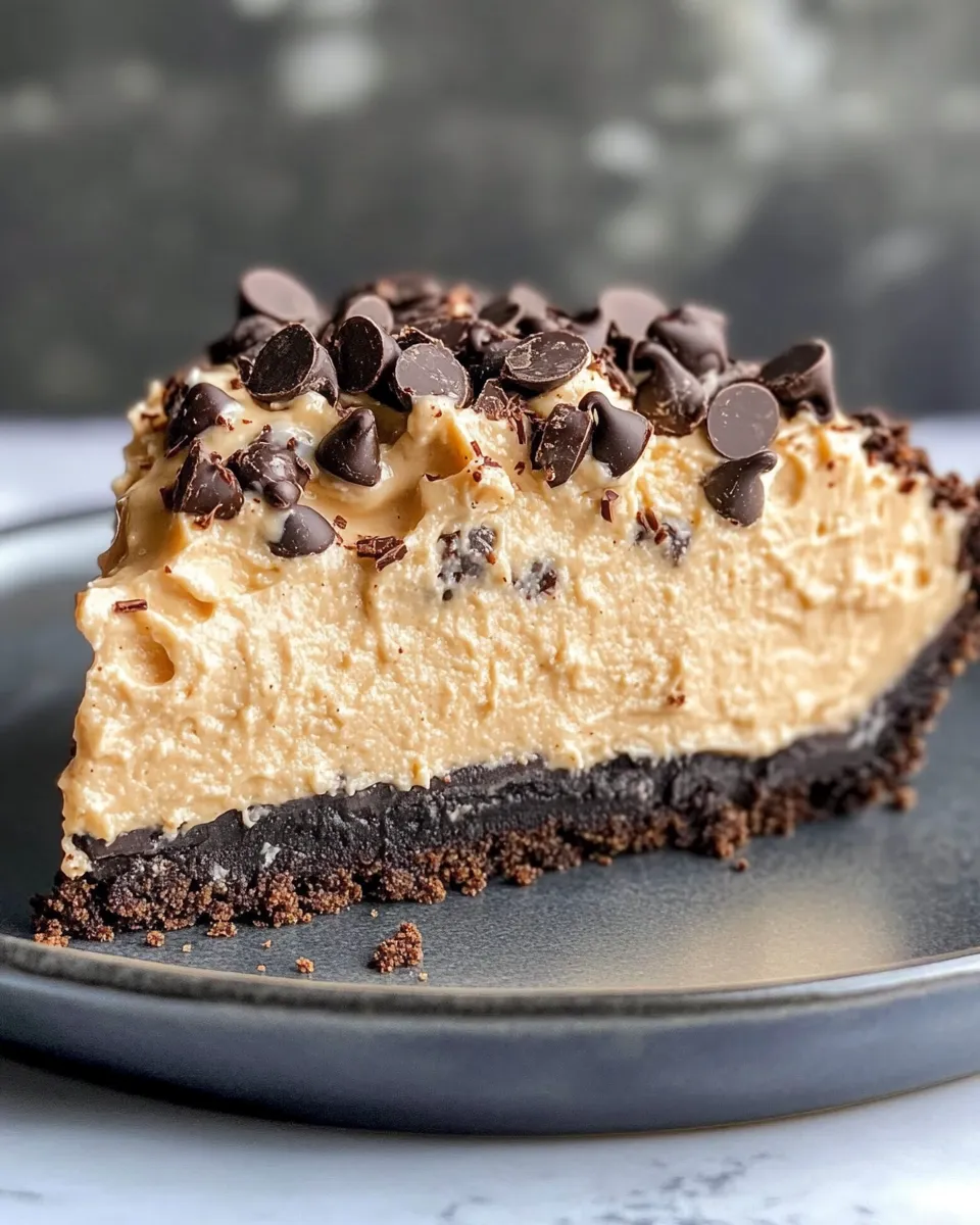 Classic Creamy Peanut Butter Pie with Chocolate Crust dish photo