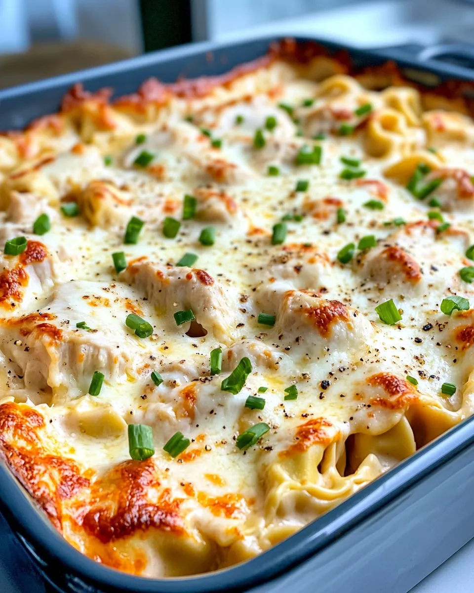 Classic Creamy Ranch Chicken Tortellini Bake recipe image