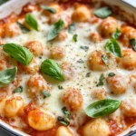 Homemade Creamy Tomato Basil Gnocchi Bake recipe photo