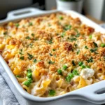 Homemade Creamy White Cheddar Chicken Pasta Casserole photo