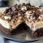 Homemade Decadent Triple Chocolate Cheesecake photo