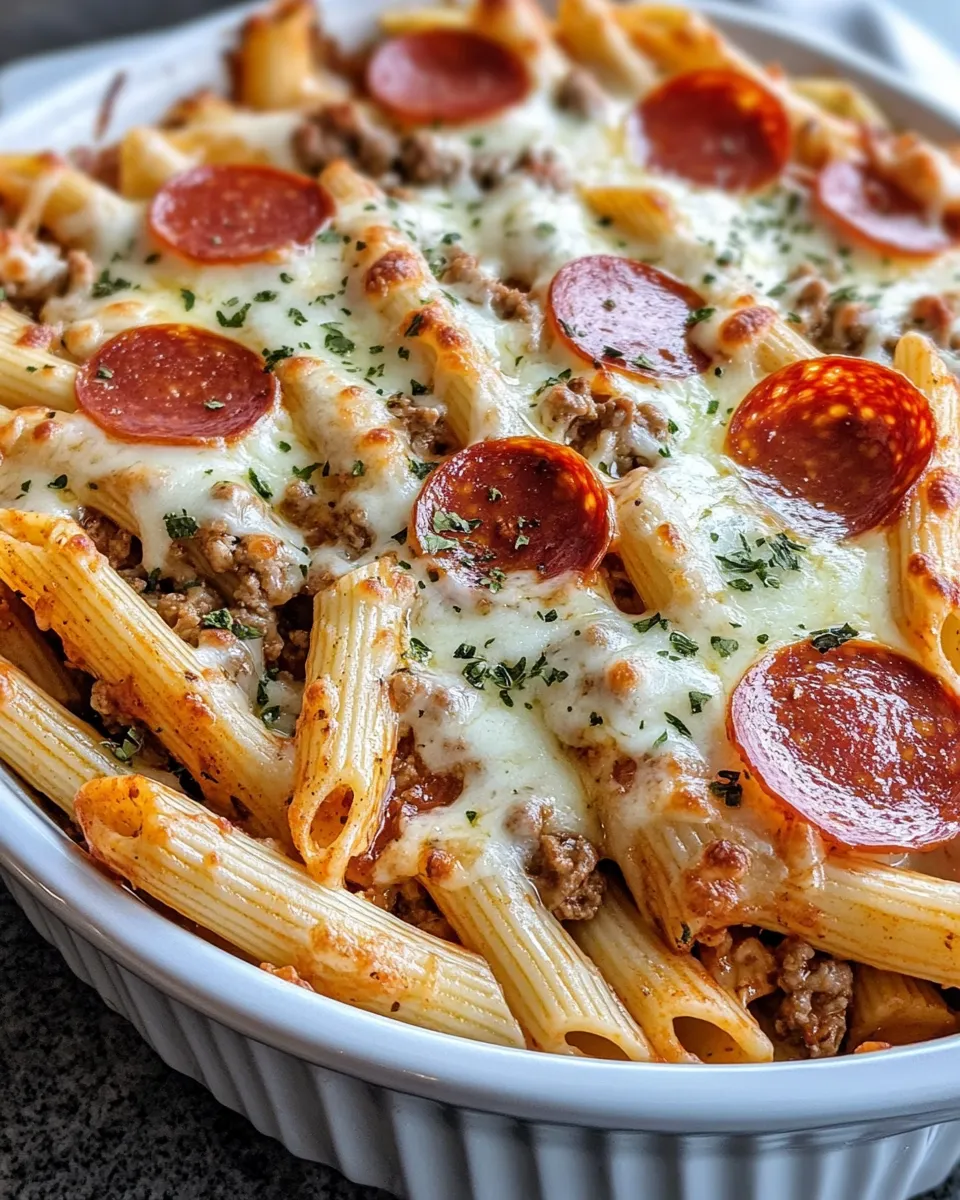 Classic Deep-Dish Pepperoni Pizza Pasta image
