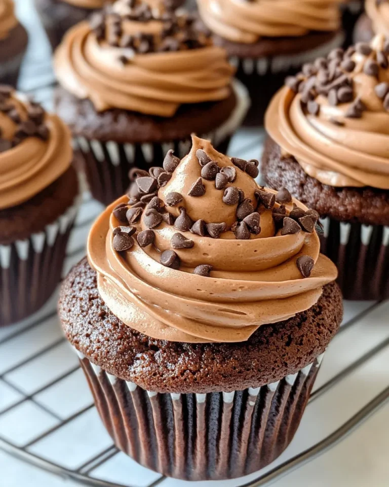 Homemade Fluffy Chocolate Mousse Cupcakes photo