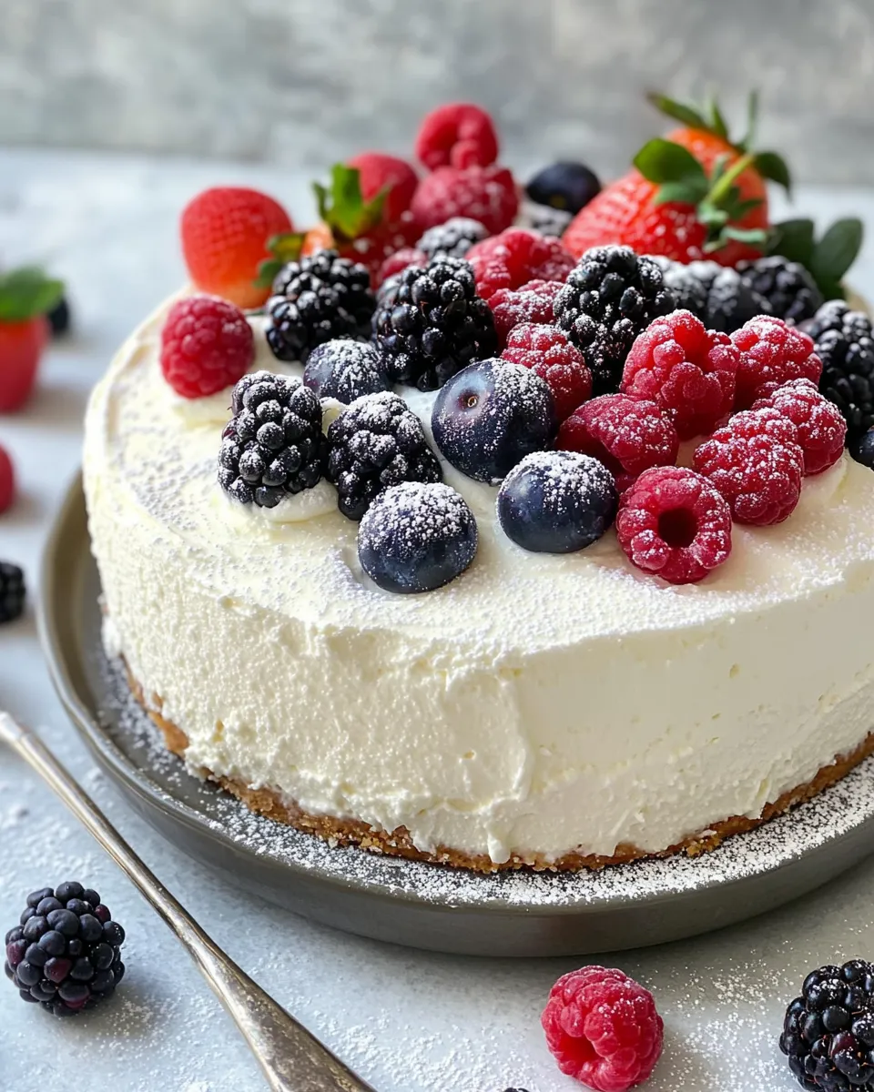 Classic Fluffy Vanilla Bean Mousse Cake dish photo