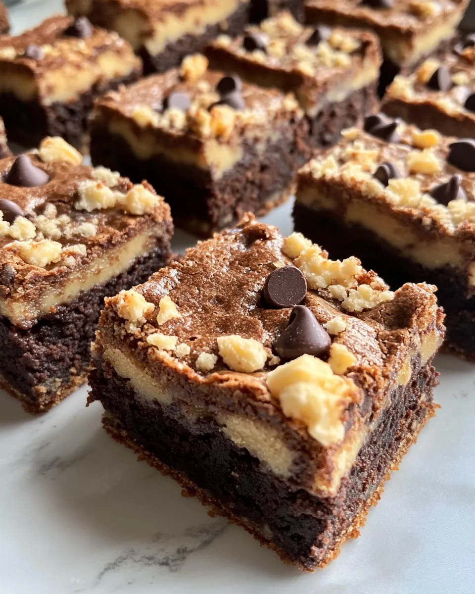 Easy Fudgy Brownie Cookie Layer Bars recipe photo