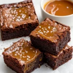 Homemade Fudgy Salted Caramel Brownies photo