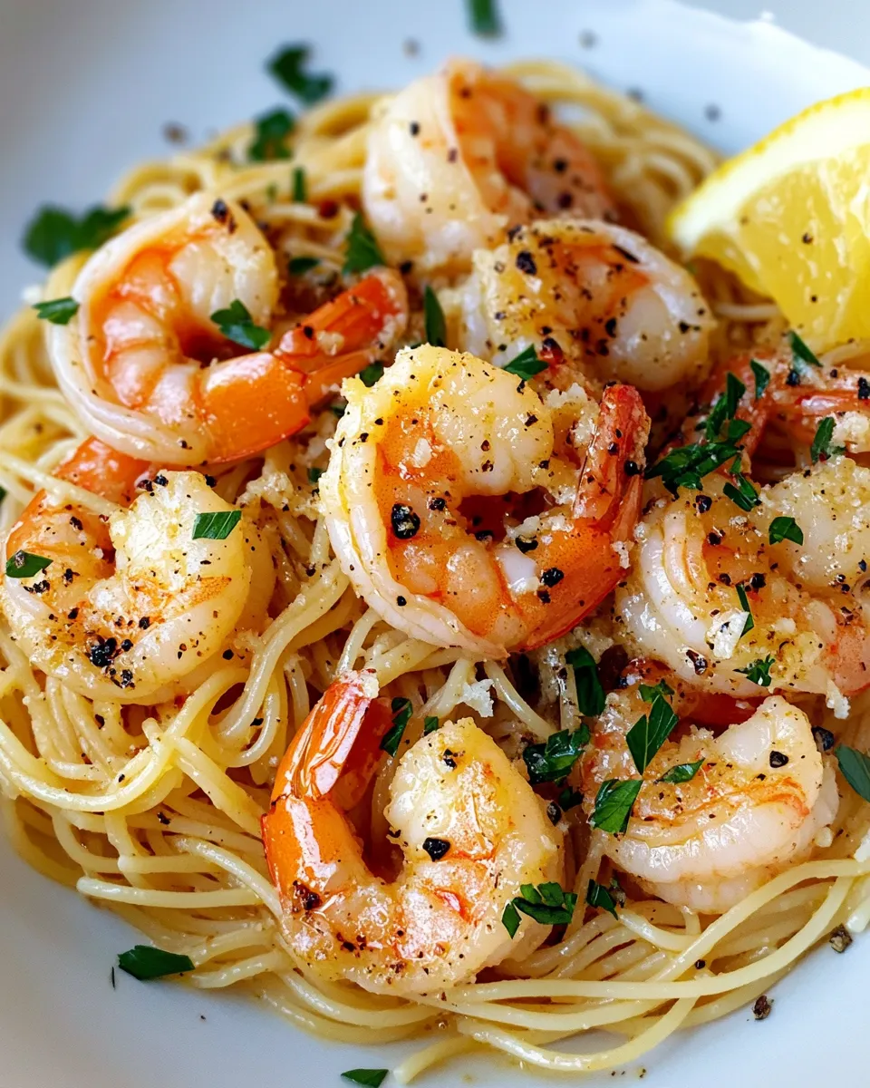 Classic Garlic Butter Shrimp Scampi Pasta photo