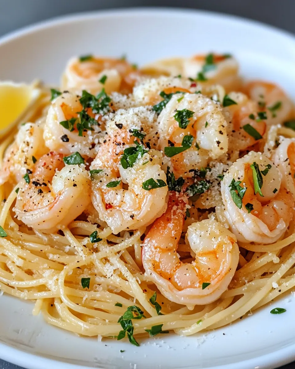 Easy Garlic Butter Shrimp Scampi Pasta recipe image
