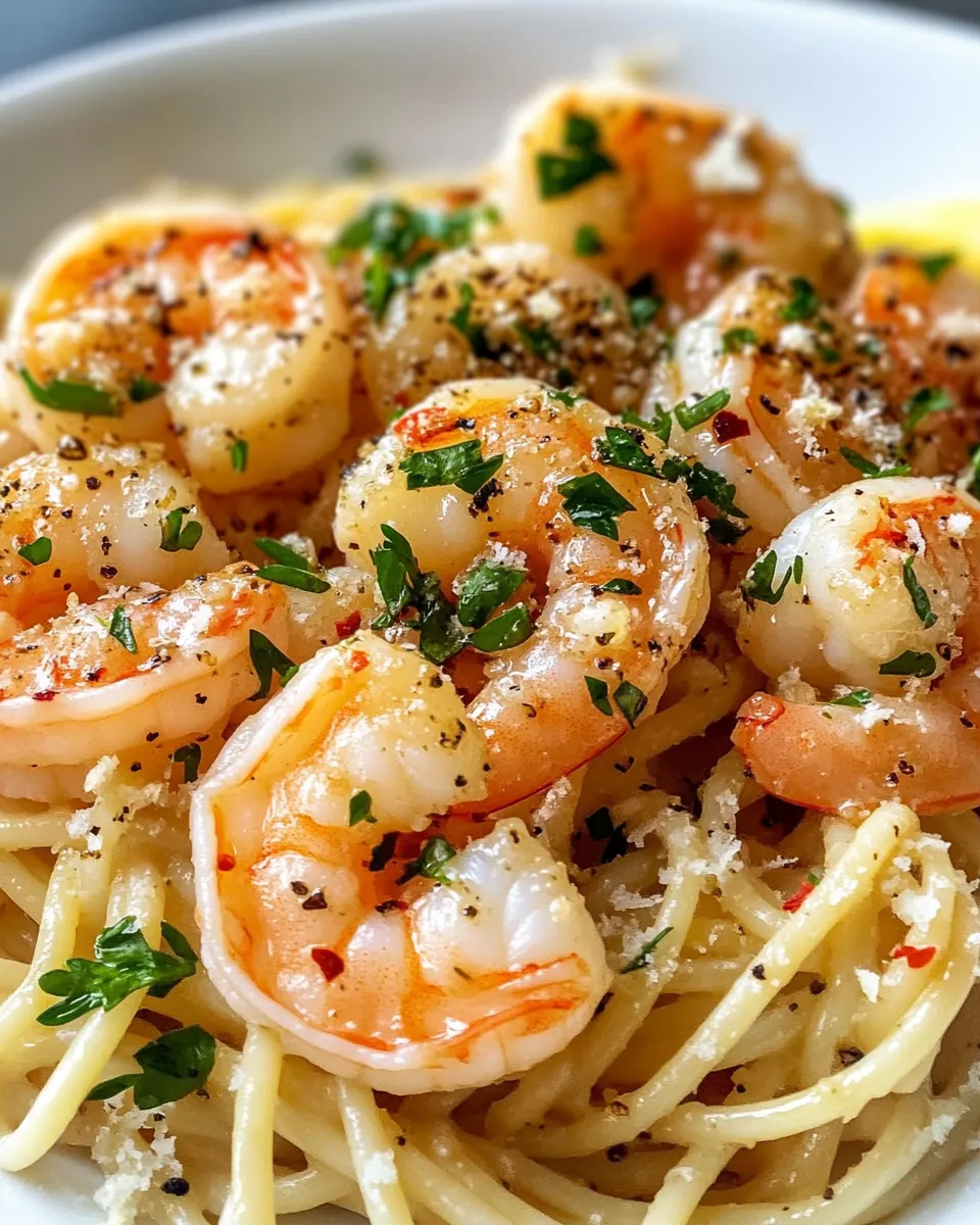 Delicious Garlic Butter Shrimp Scampi Pasta dish photo