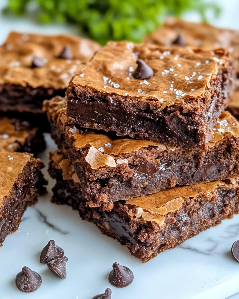 Delicious Gooey Chocolate Chip Brownie Bars dish photo
