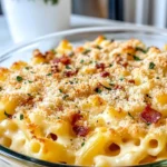 Homemade Loaded Baked Mac & Cheese with Bacon photo