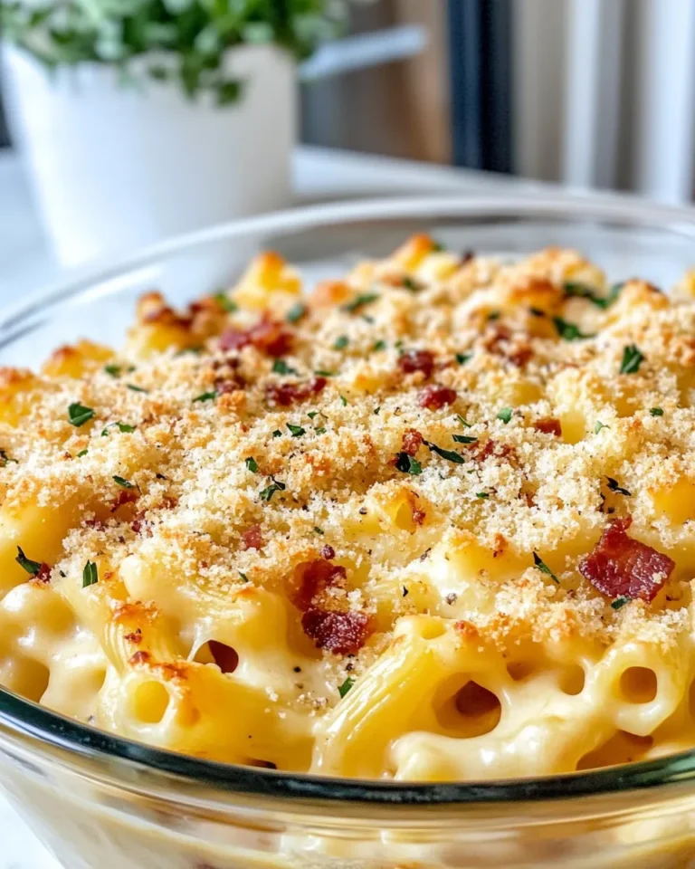 Homemade Loaded Baked Mac & Cheese with Bacon photo