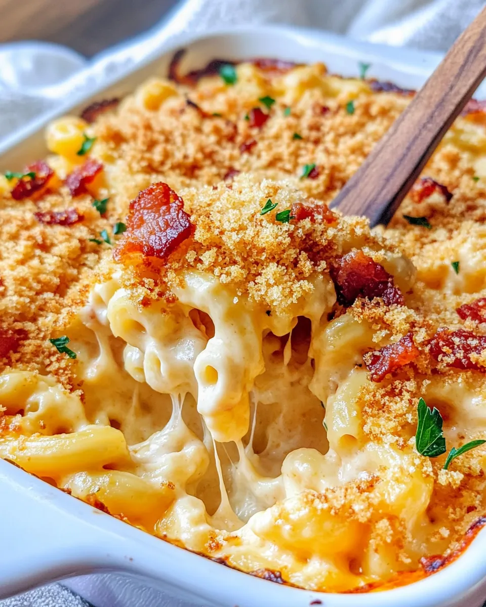 Easy Loaded Baked Mac & Cheese with Bacon recipe photo