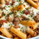 Homemade Loaded Beef & Three-Cheese Pasta Casserole photo