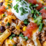 Homemade Loaded Taco Pasta Bake photo