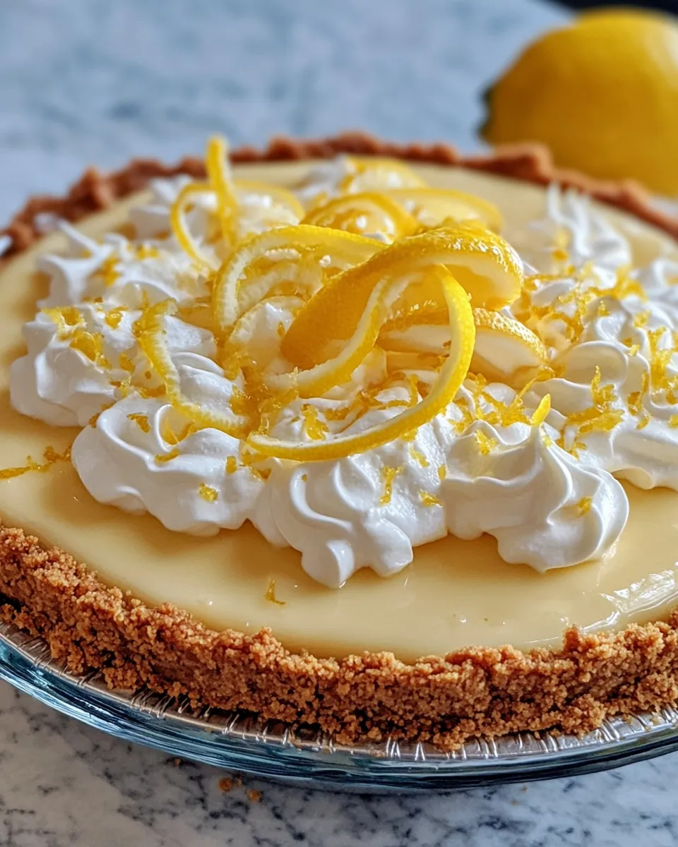 Delicious Melt-In-Your-Mouth Lemon Cream Pie dish photo