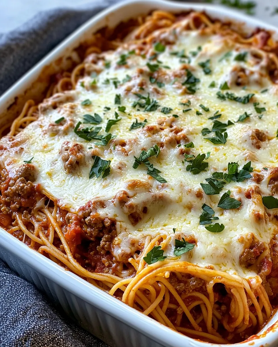 Classic Million Dollar Baked Spaghetti image