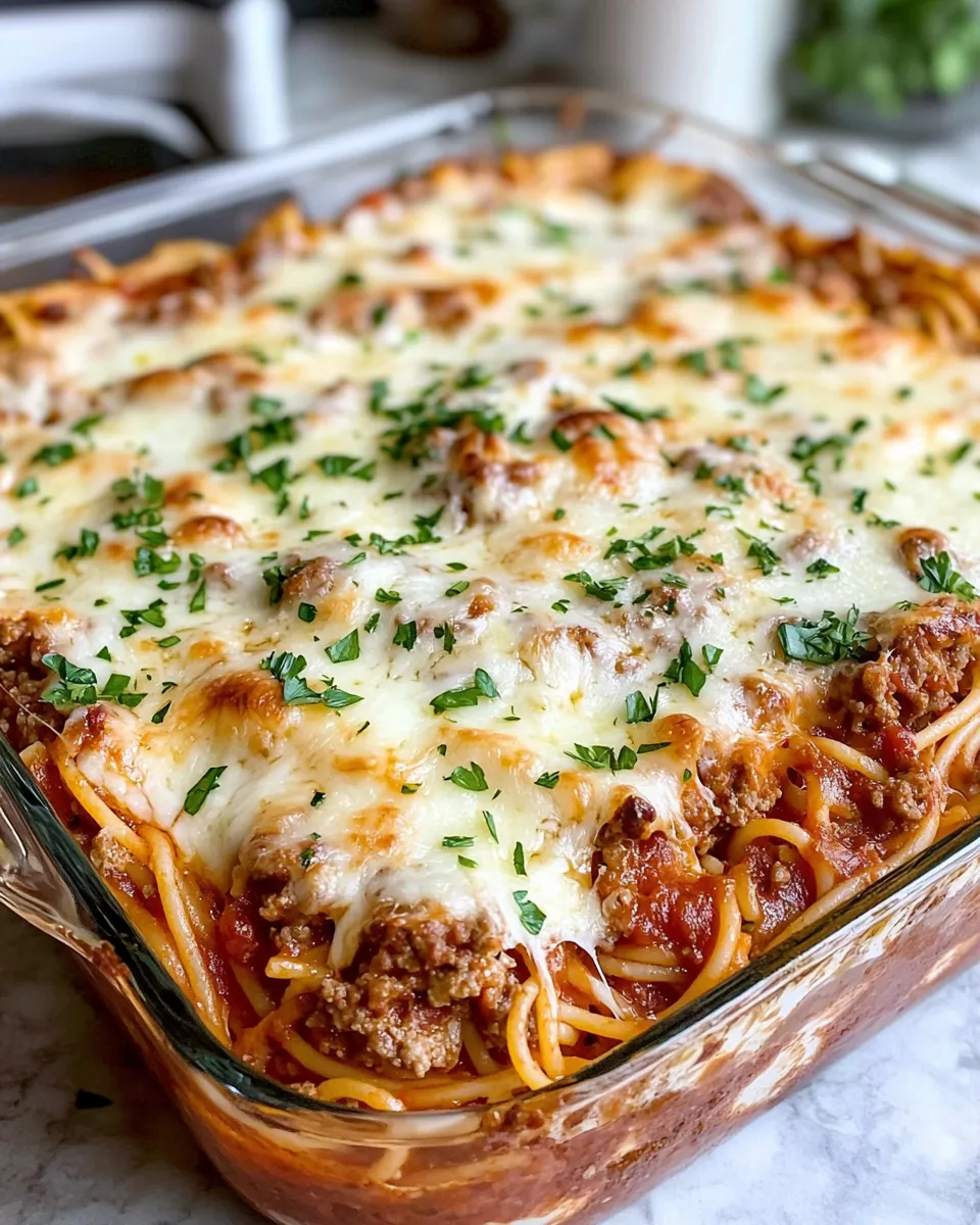 Easy Million Dollar Baked Spaghetti recipe photo