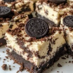 Homemade Oreo Swirl Cheesecake Bars photo