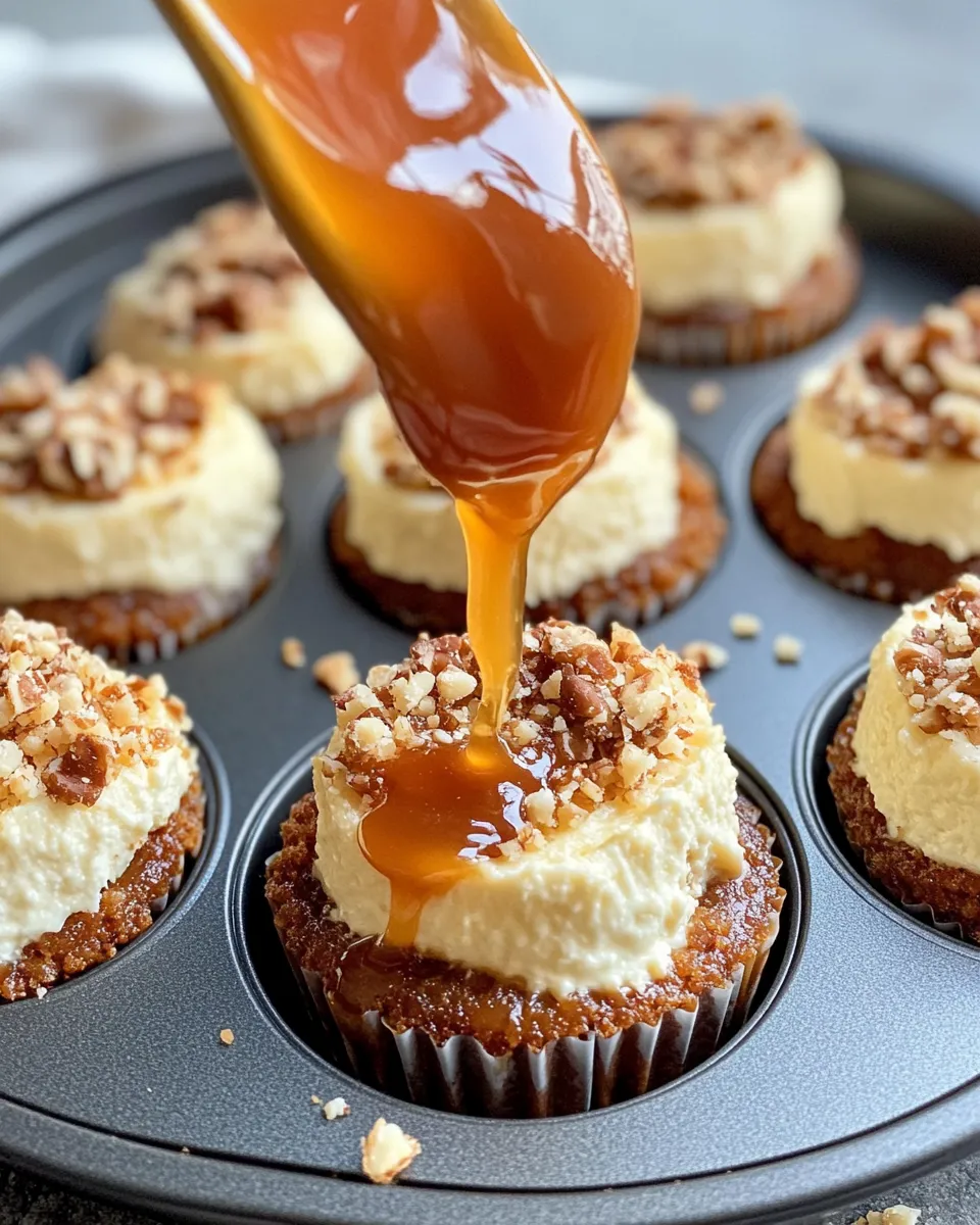 Delicious Salted Caramel Swirl Cheesecake Bites dish photo