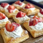 Homemade Strawberry Cream Puff Pastry Squares recipe photo