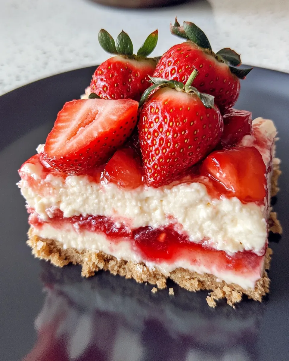 Delicious Strawberry Shortcake Cheesecake Bars dish photo