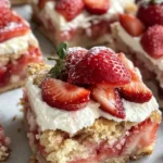 Homemade Strawberry Shortcake Cream Bars photo